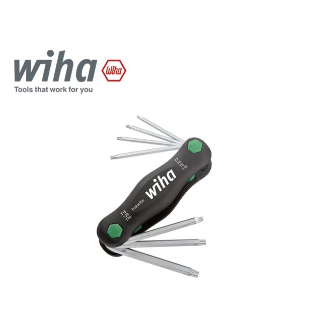 德國 Wiha 7件摺疊式星型扳手 SB 363 P7