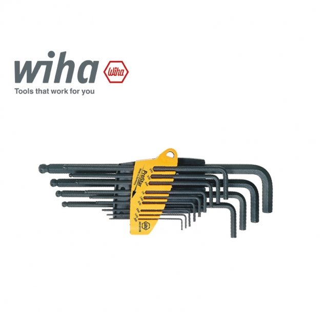 德國 Wiha 13件L型英制六角球頭扳手組 SB 369 SZ13B