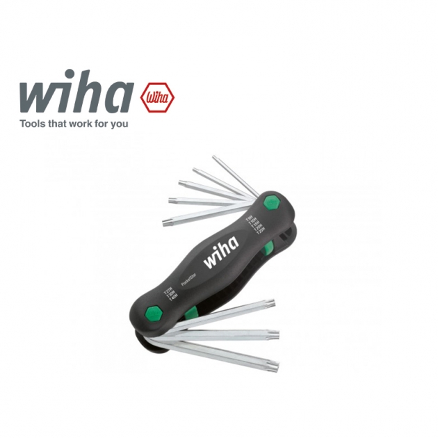 德國 Wiha 8件摺疊式星型中洞扳手 SB 363TR P8