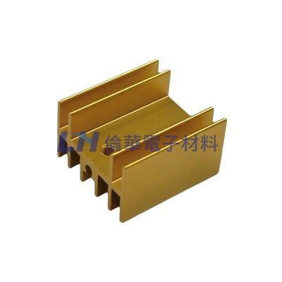 H型散熱片金色邊孔 24mmx23mmx16mm(10入/包)