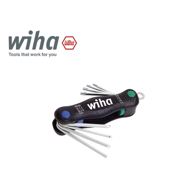 德國 Wiha 8件迷你摺疊式綜合六角扳手 SB 363 PM8X