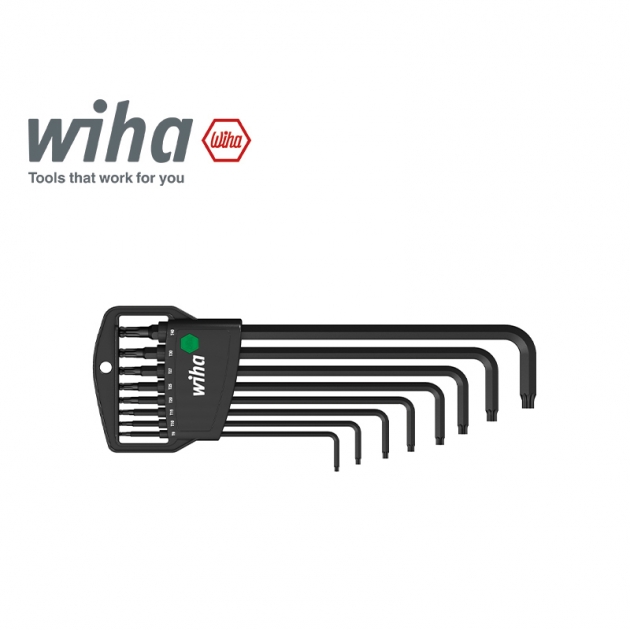 德國 Wiha 8件L型星型防脫落扳手 SB 366R H8