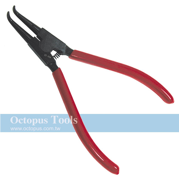 KT-704 軸用彈簧鉗 彎爪 175mm Octopus 503.704