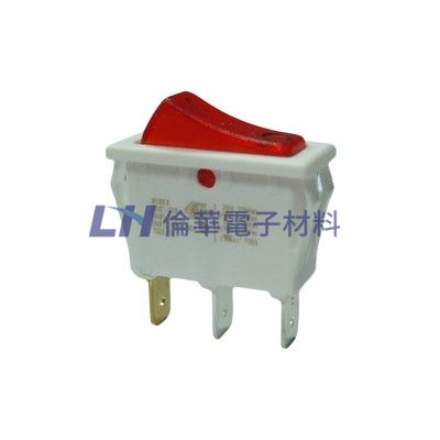 法國進口開關3P帶燈 A:AC110V W:白殼 R:紅蓋(10入/包)