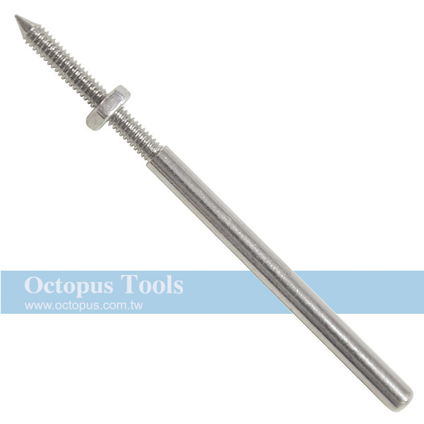 矽膠輪固定可調軸心2.34mm柄 螺牙型 956.263 (10支裝)