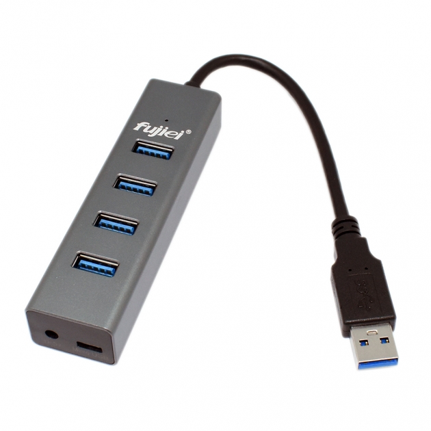 fujiei 鋁合金USB3.0 4埠HUB集線器 AJ1072