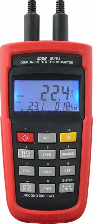 RTD 雙組輸入溫度計 CHY-804