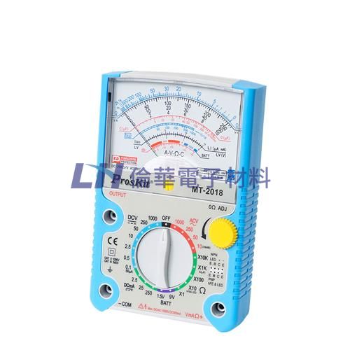 Pro'sKit 寶工 MT-2018 24檔指針型防誤測三用電錶