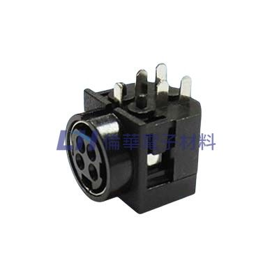 迷你DIN電源固定座方型4P(10入/包)