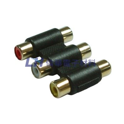 RCA中繼3母-3母鍍金 (10入/包)