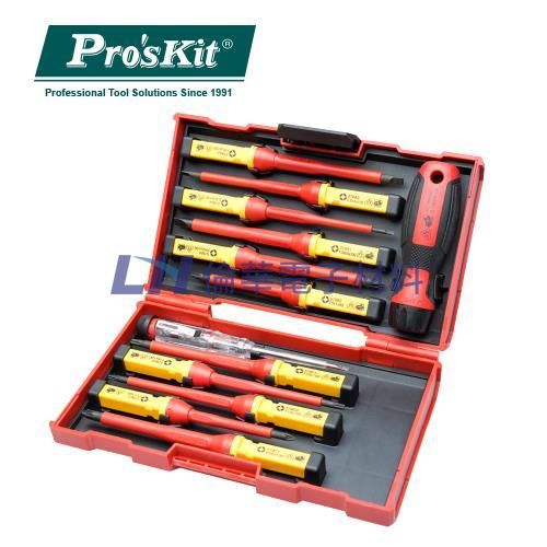 Pro'sKit寶工13pcs VDE換頭起子組SD-V861