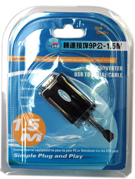 USB 串列埠 9P(公) 1.5M SU0088